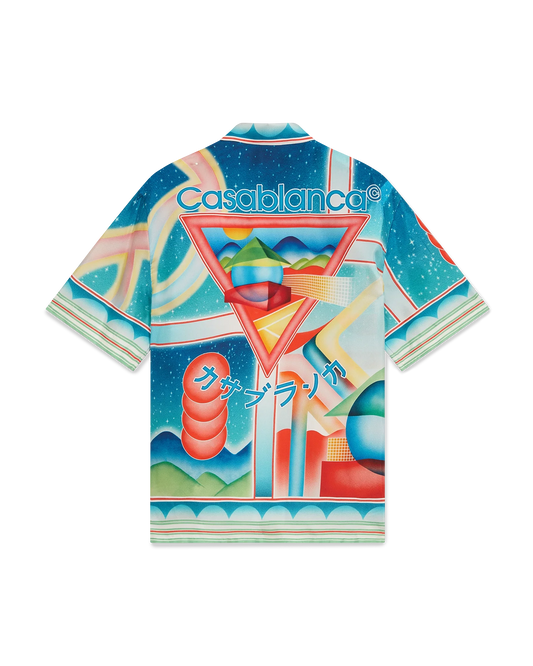 Galaxy Court Short Sleeve Silk Shirt