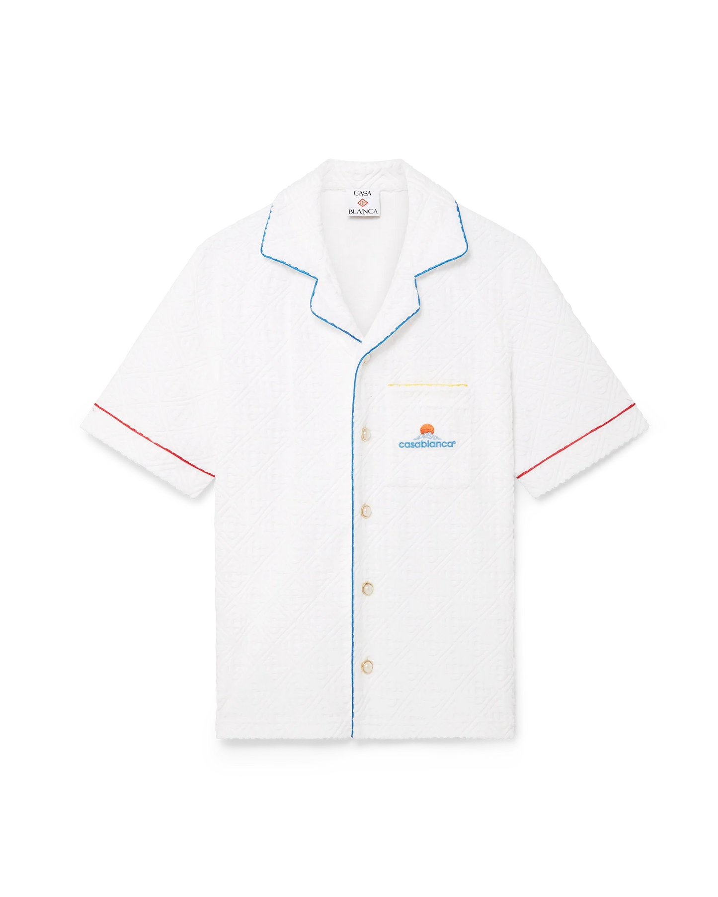 Monogram Jacquard Short Sleeve Towelling Shirt