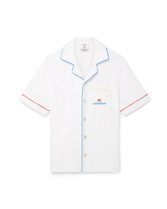 Monogram Jacquard Short Sleeve Towelling Shirt