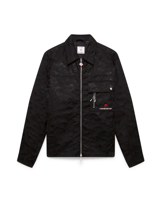 Nylon Mountain Short Sleeve Camo Zip Shirt