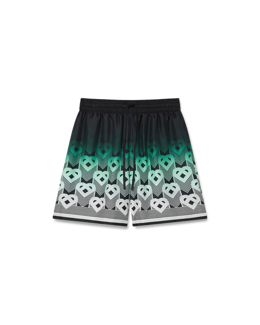 Gradient Monogram Silk Shorts