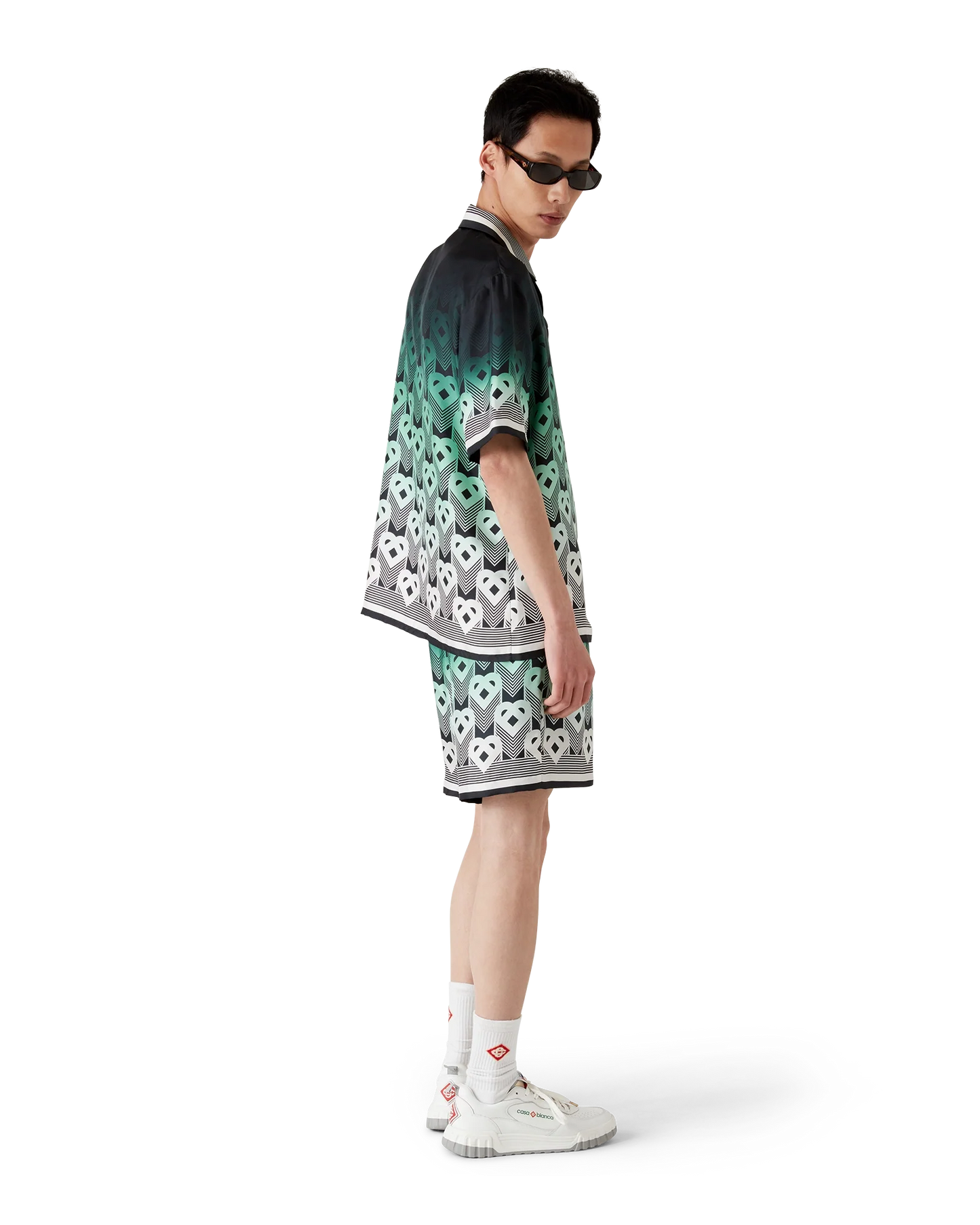 Gradient Monogram Silk Shorts
