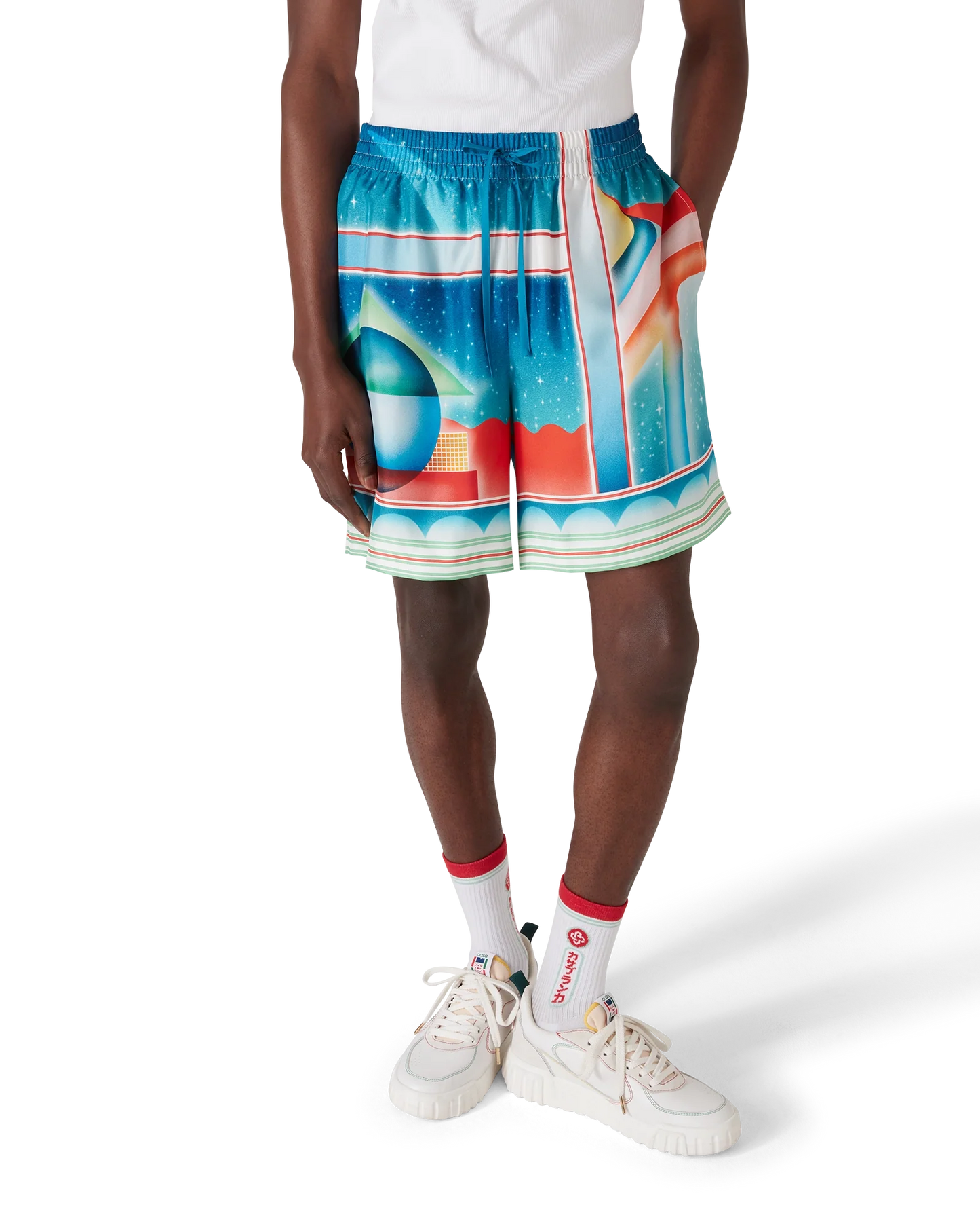 Galaxy Court Silk Shorts