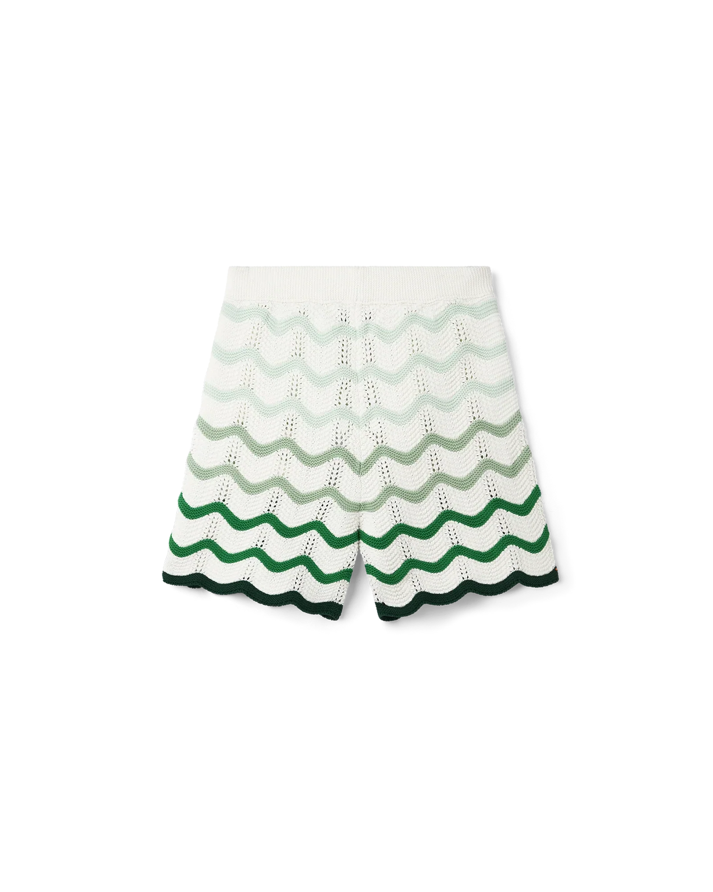 Wavy Gradient Crochet Shorts