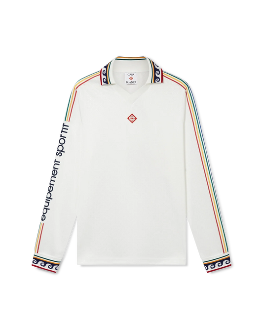 Jacquard Monogram Football Long Sleeve Shirt