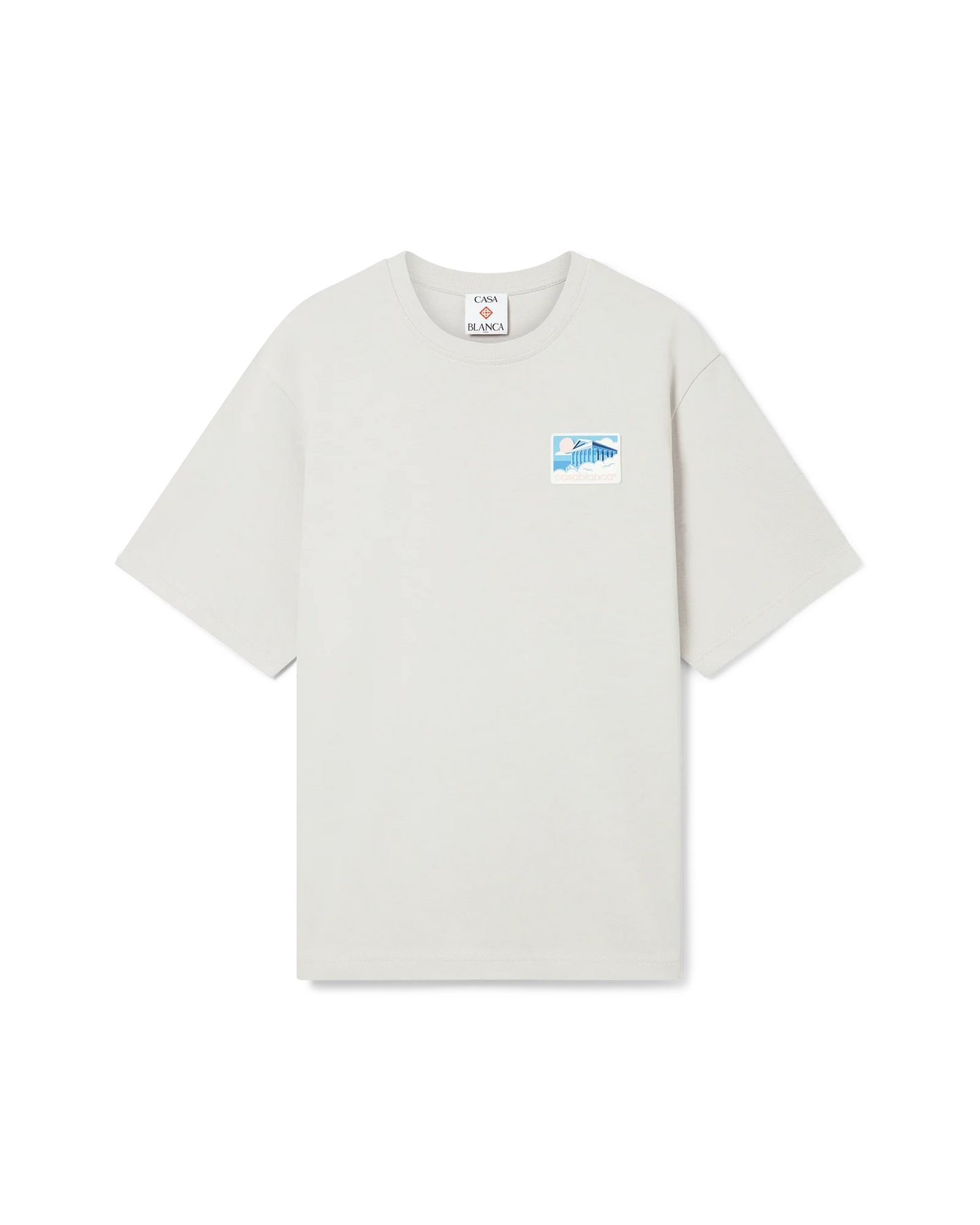 T-Shirt mit griechischem Tempelmotiv