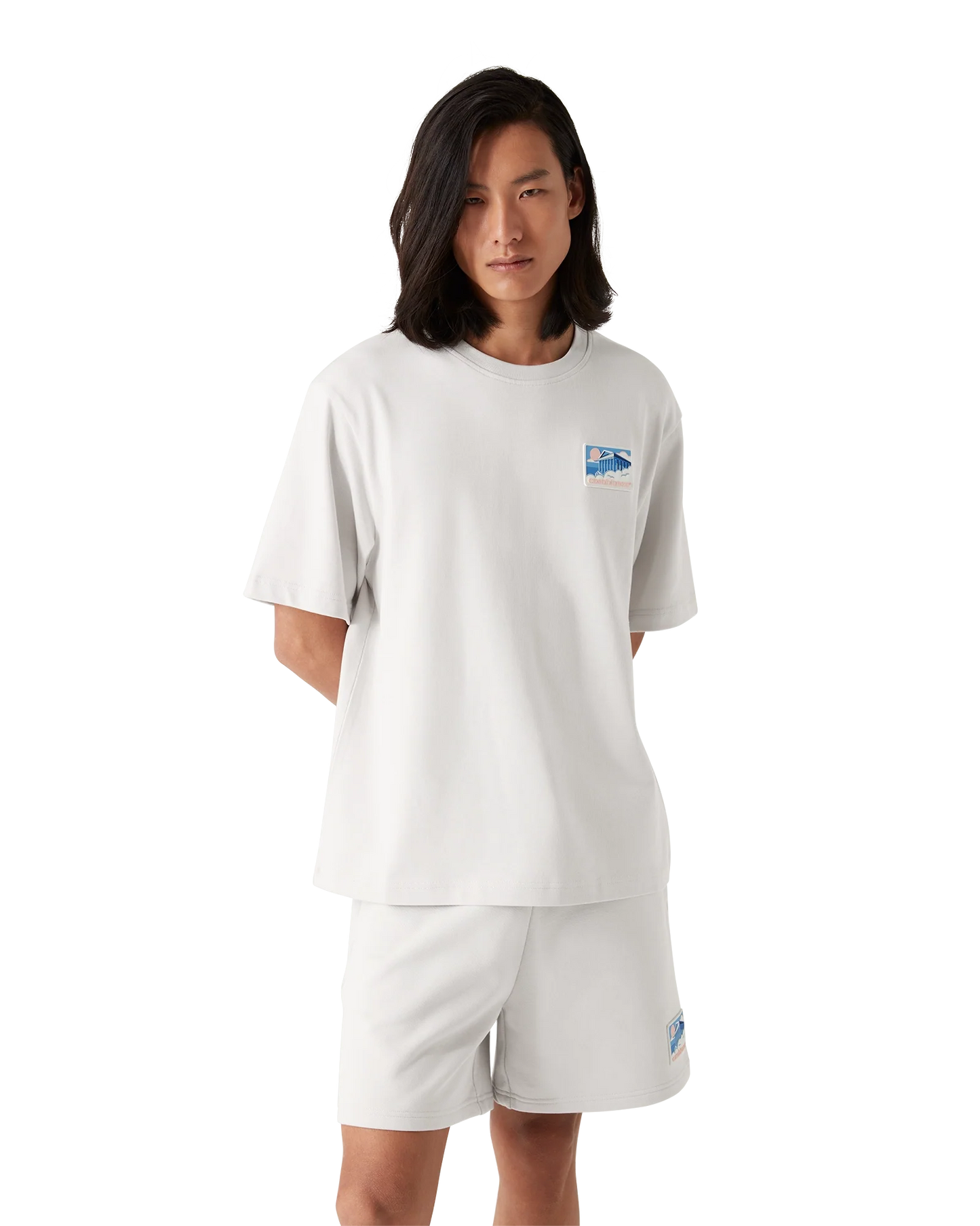 T-Shirt mit griechischem Tempelmotiv
