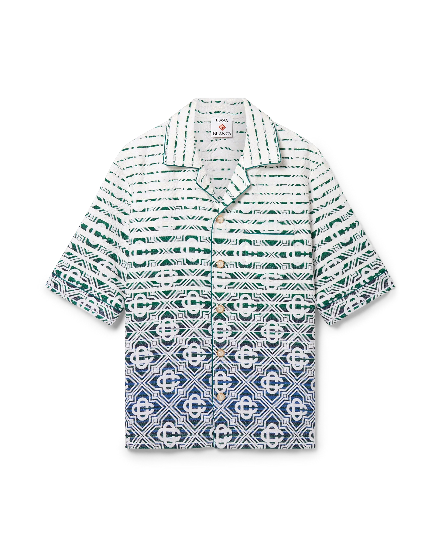 Monogram Gradient Towelling Short Sleeve Shirt