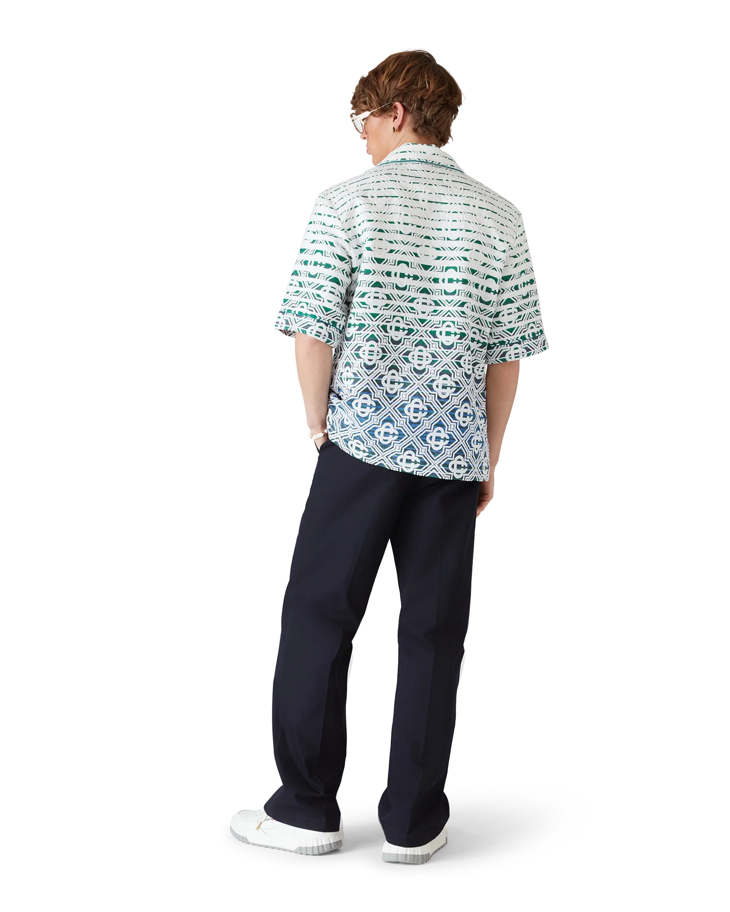 Monogram Gradient Towelling Short Sleeve Shirt