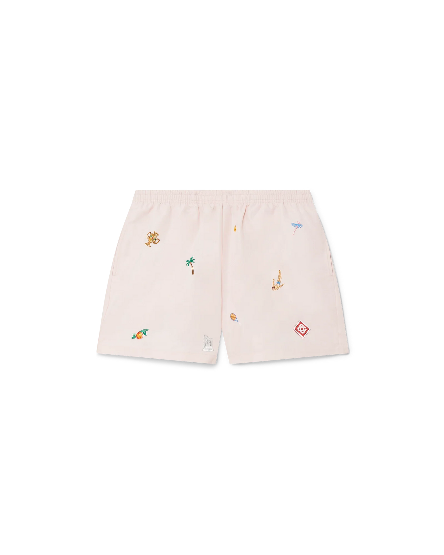 Embroidered Motif Swim Shorts