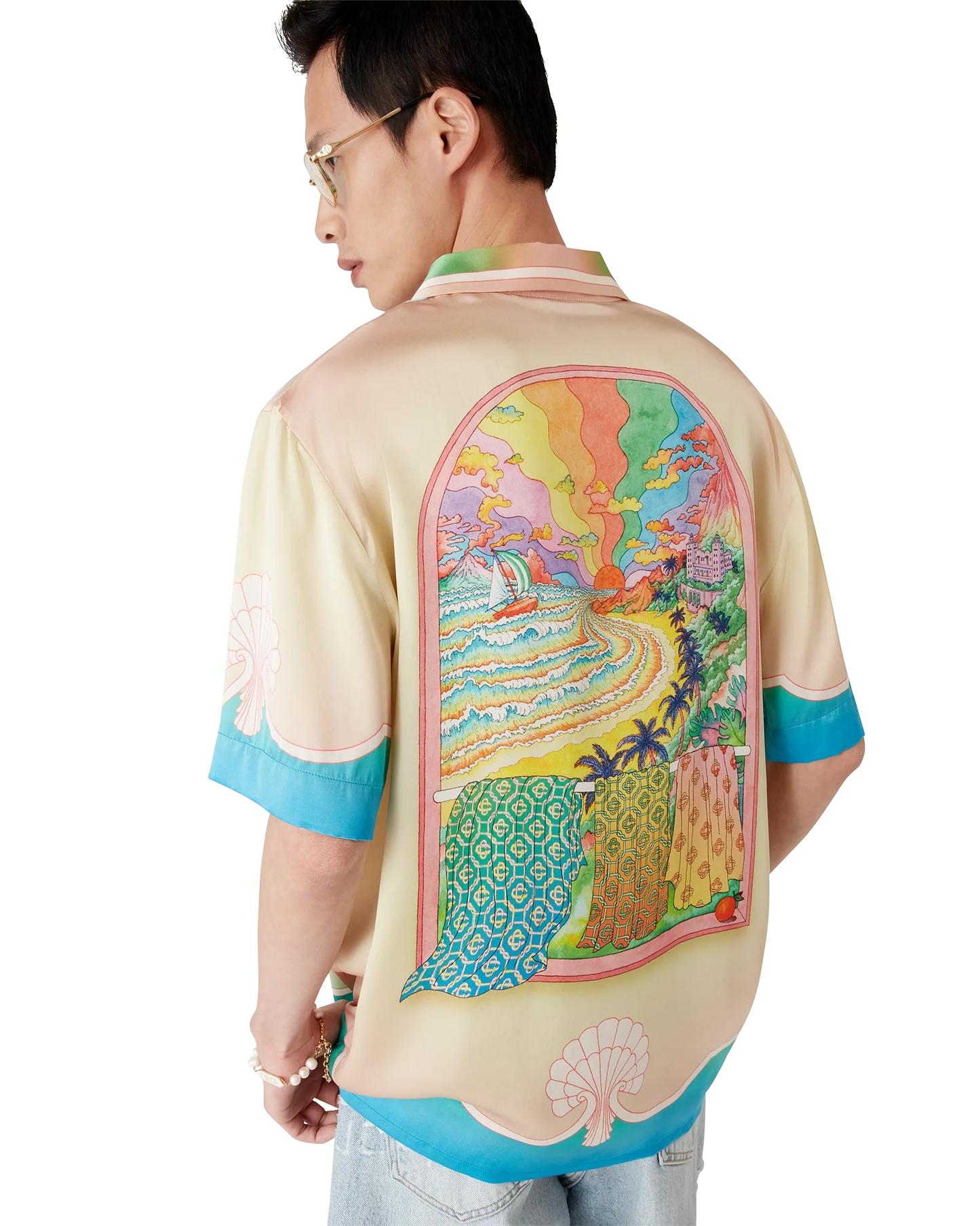 Lucid Dreams Short Sleeve Silk Shirt