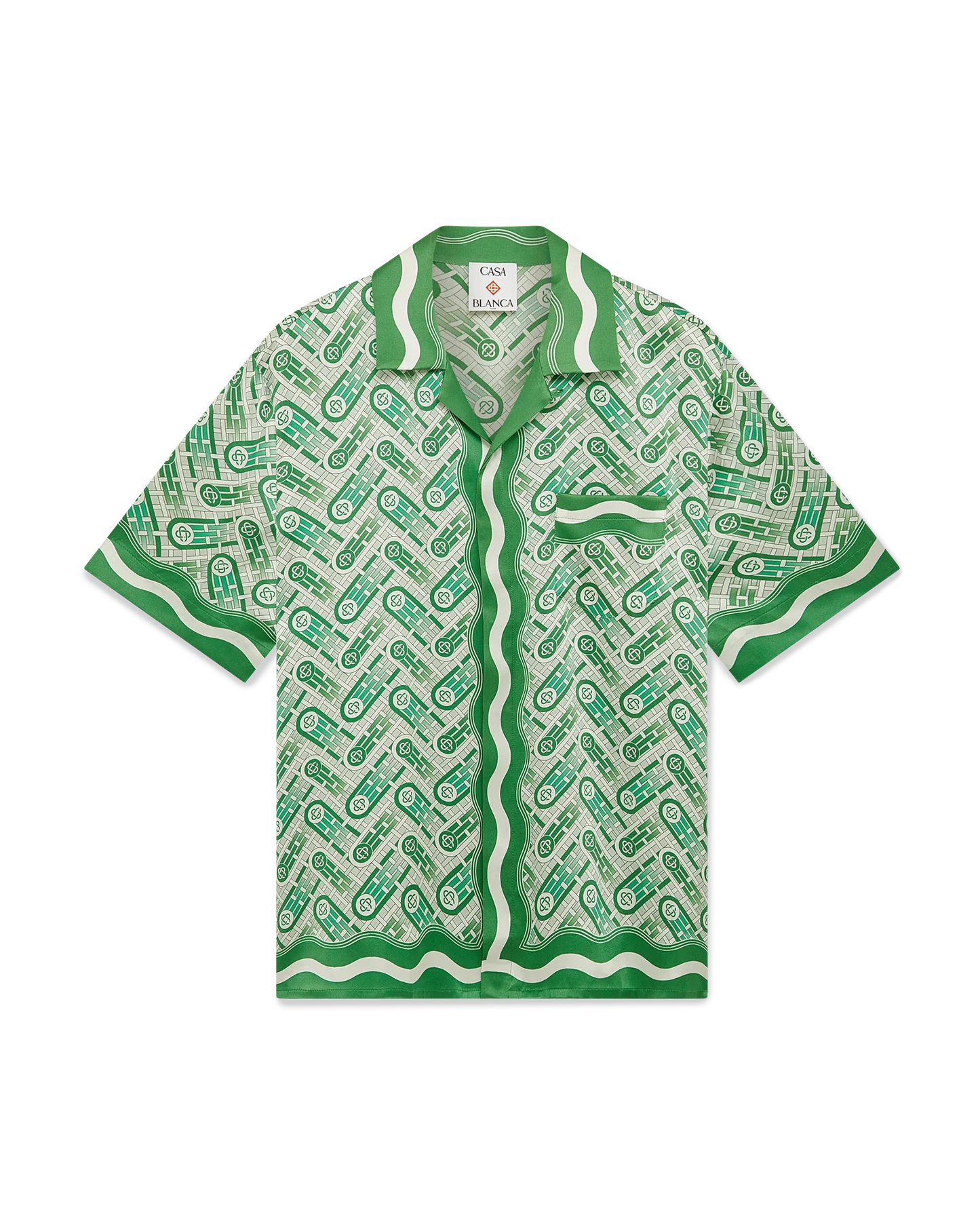 Ping Pong Short Sleeve Silk Shirt