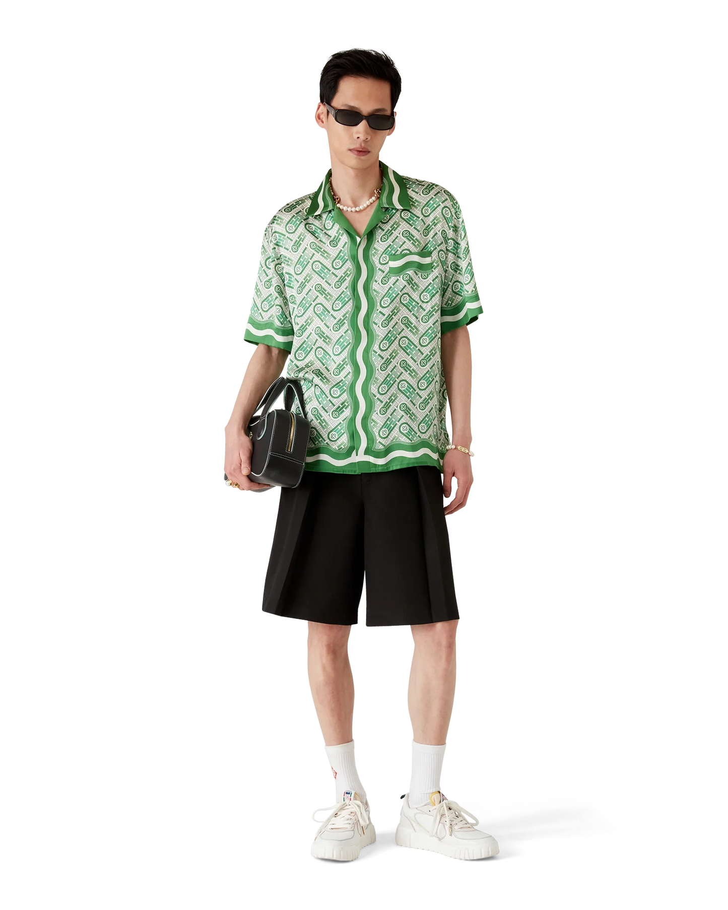 Ping Pong Short Sleeve Silk Shirt