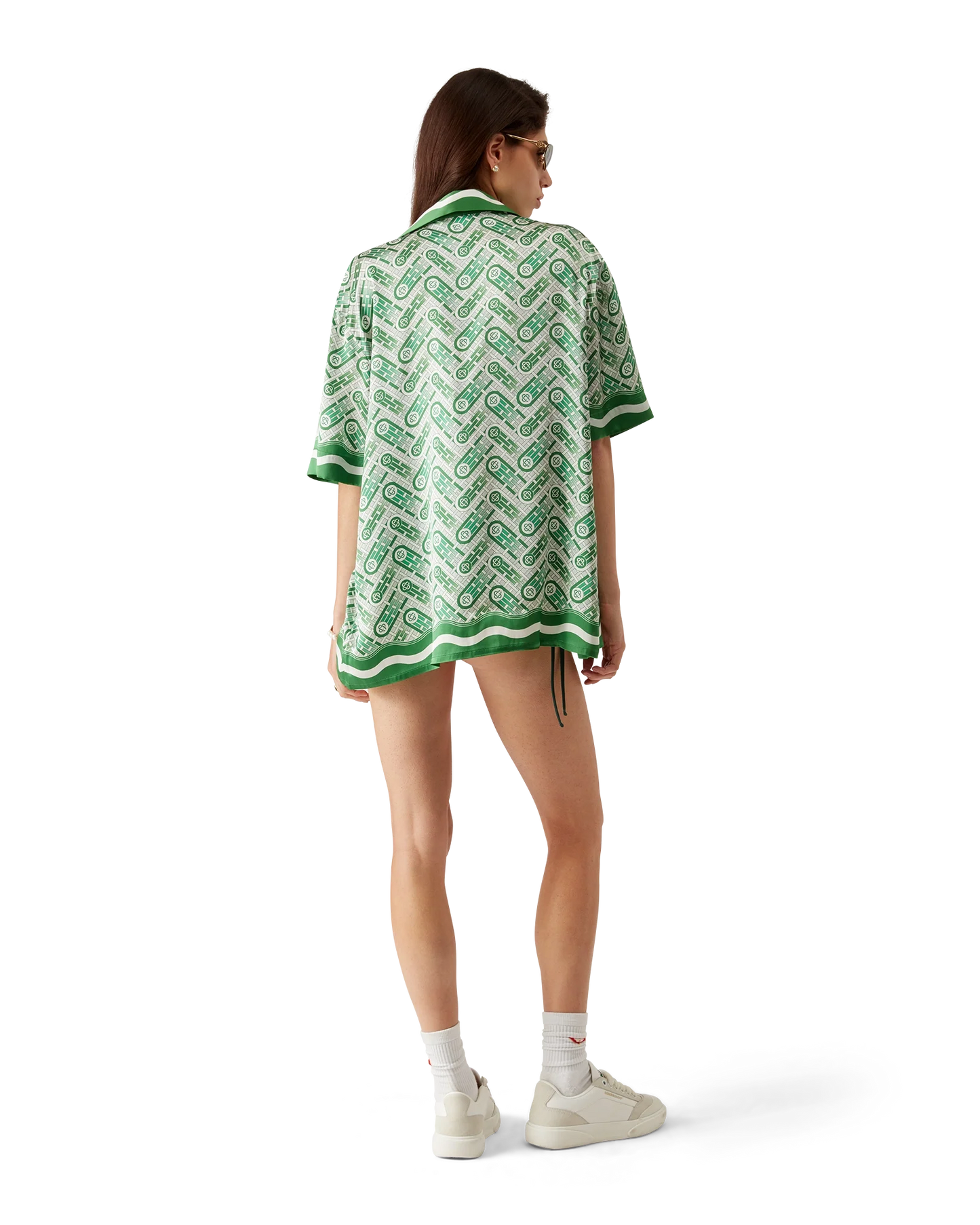 Ping Pong Short Sleeve Silk Shirt