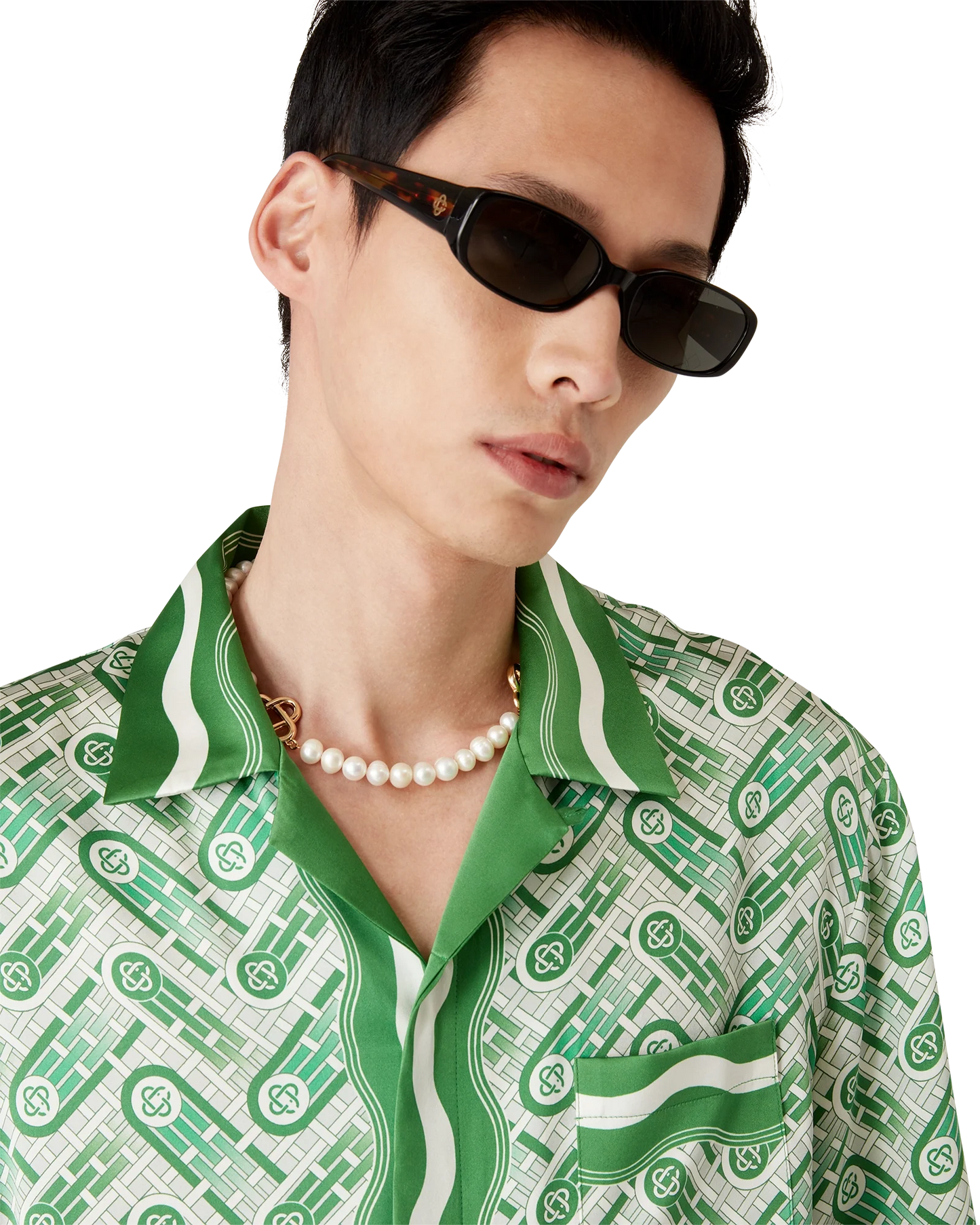 Ping Pong Short Sleeve Silk Shirt