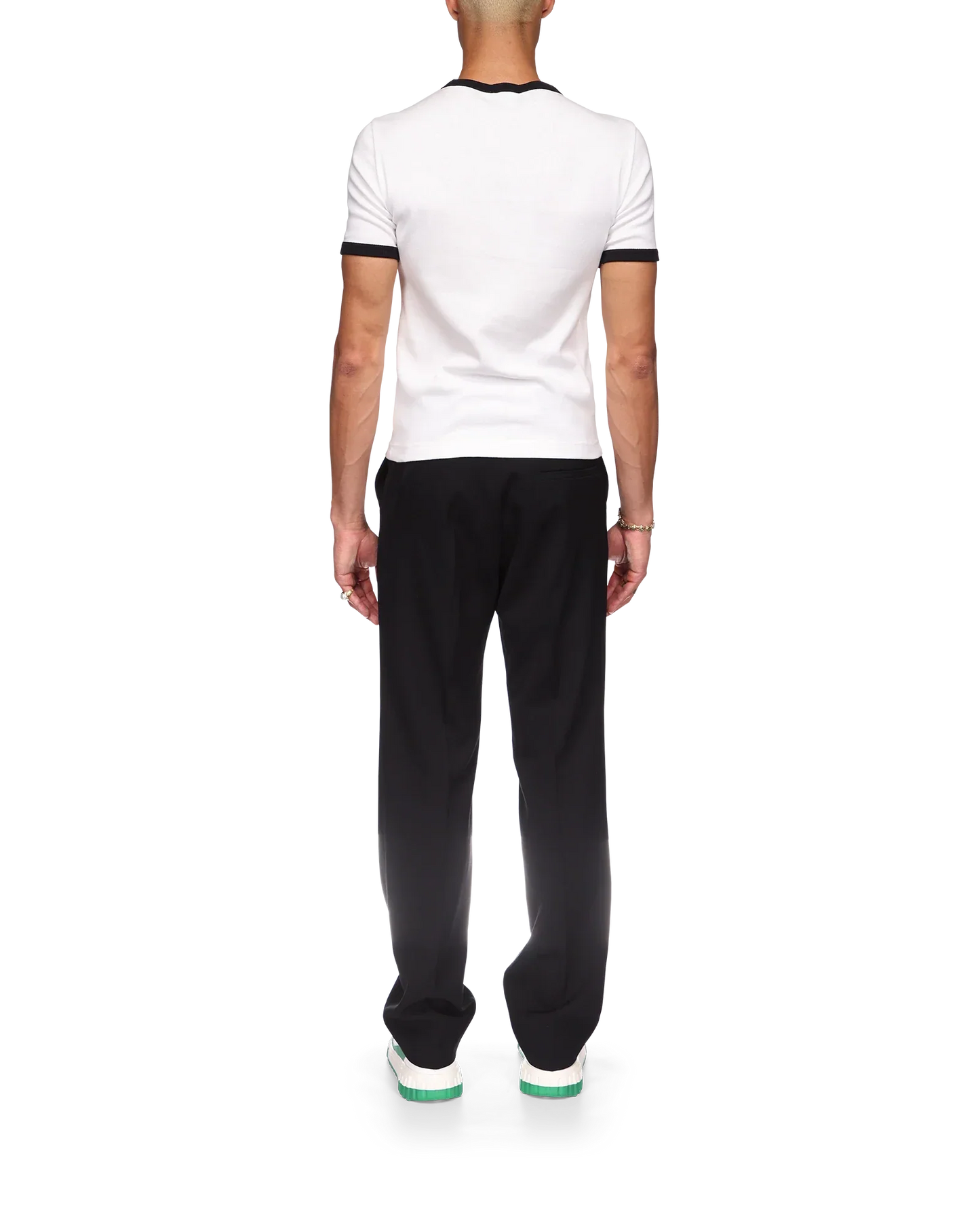 Gradient Stripe Ringer Short Sleeve T-Shirt