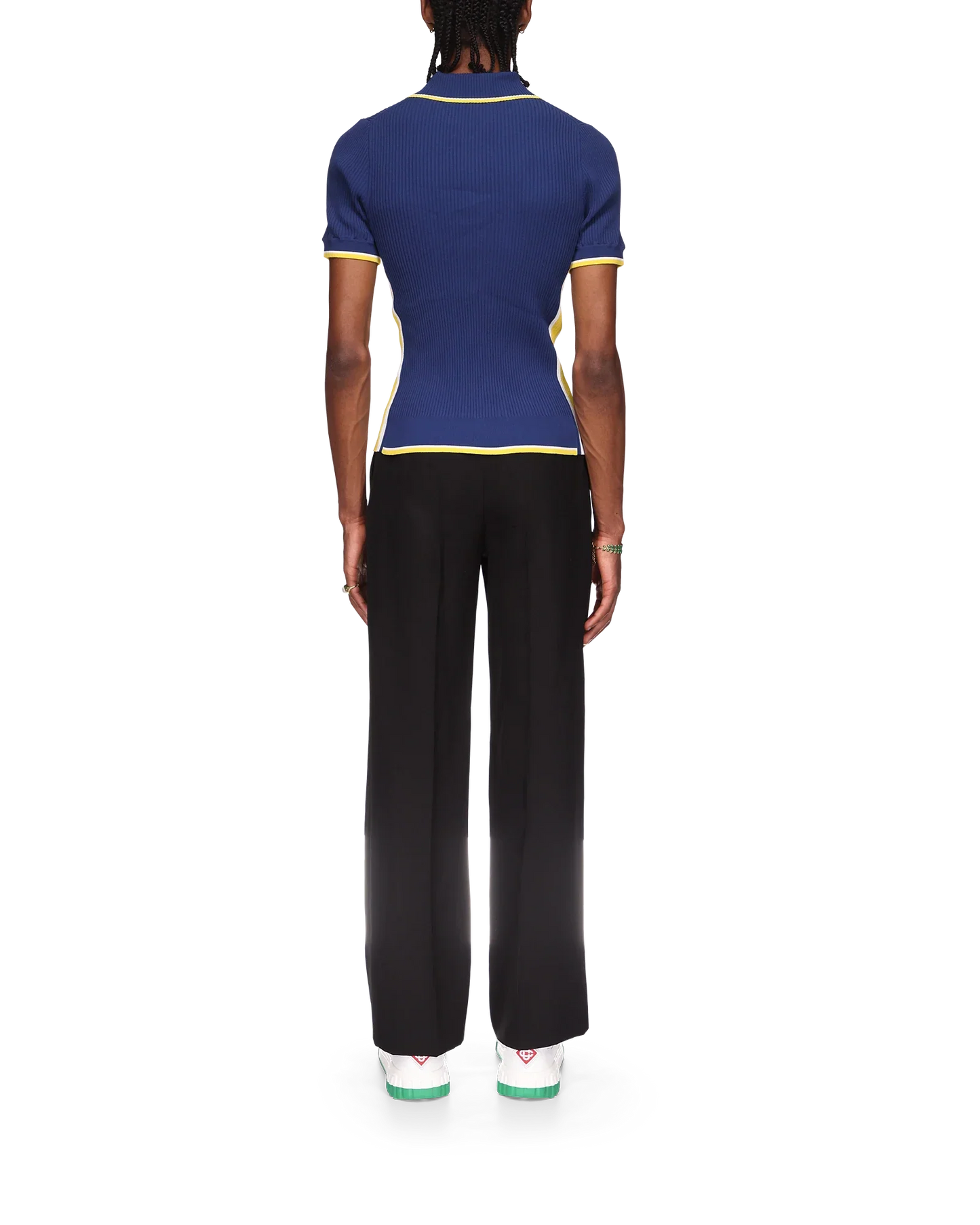 Rib Polo Shirt