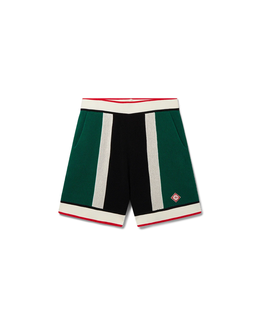 Striped Mesh Shorts