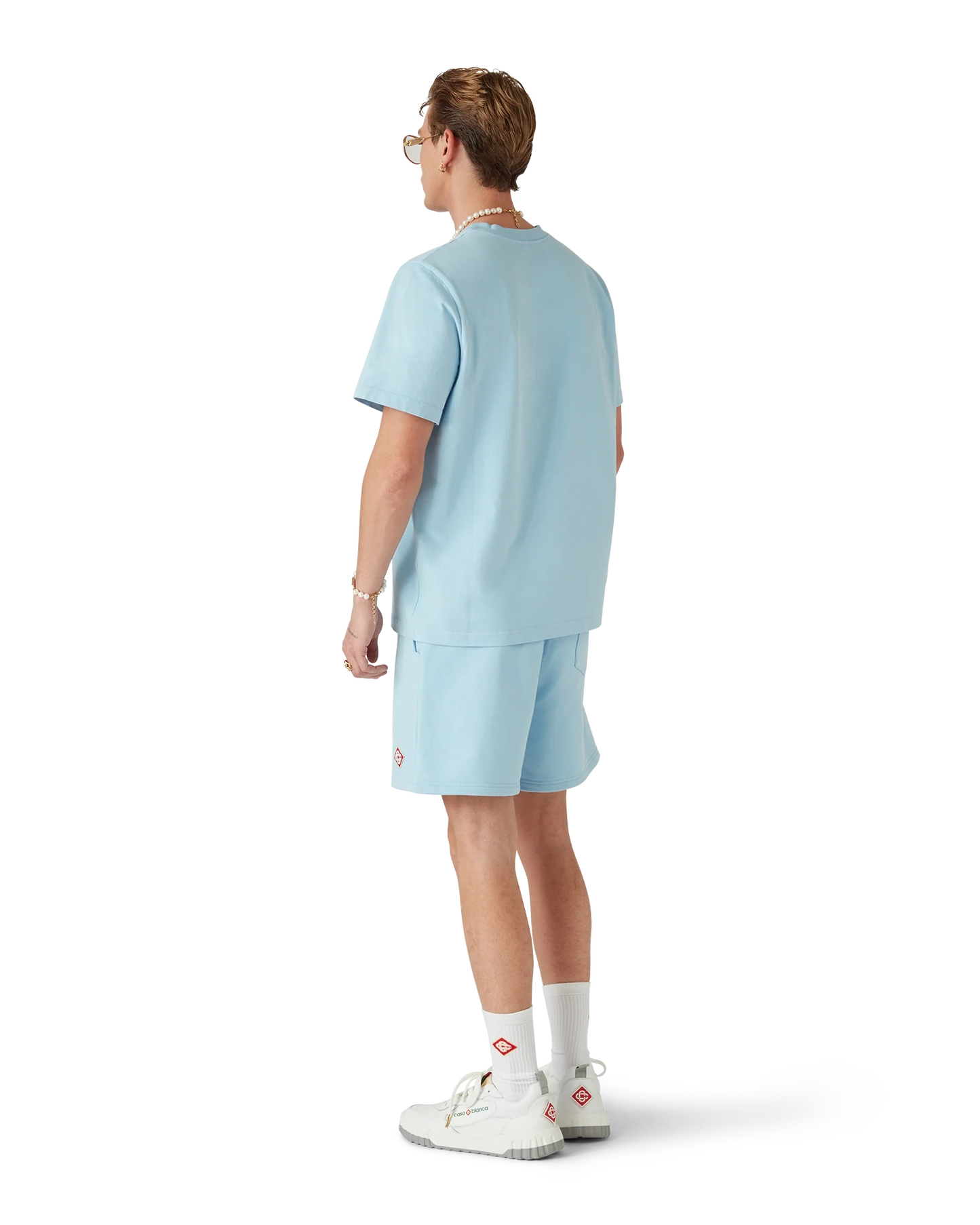 Light Blue Diamond Logo Short Sleeve T-Shirt