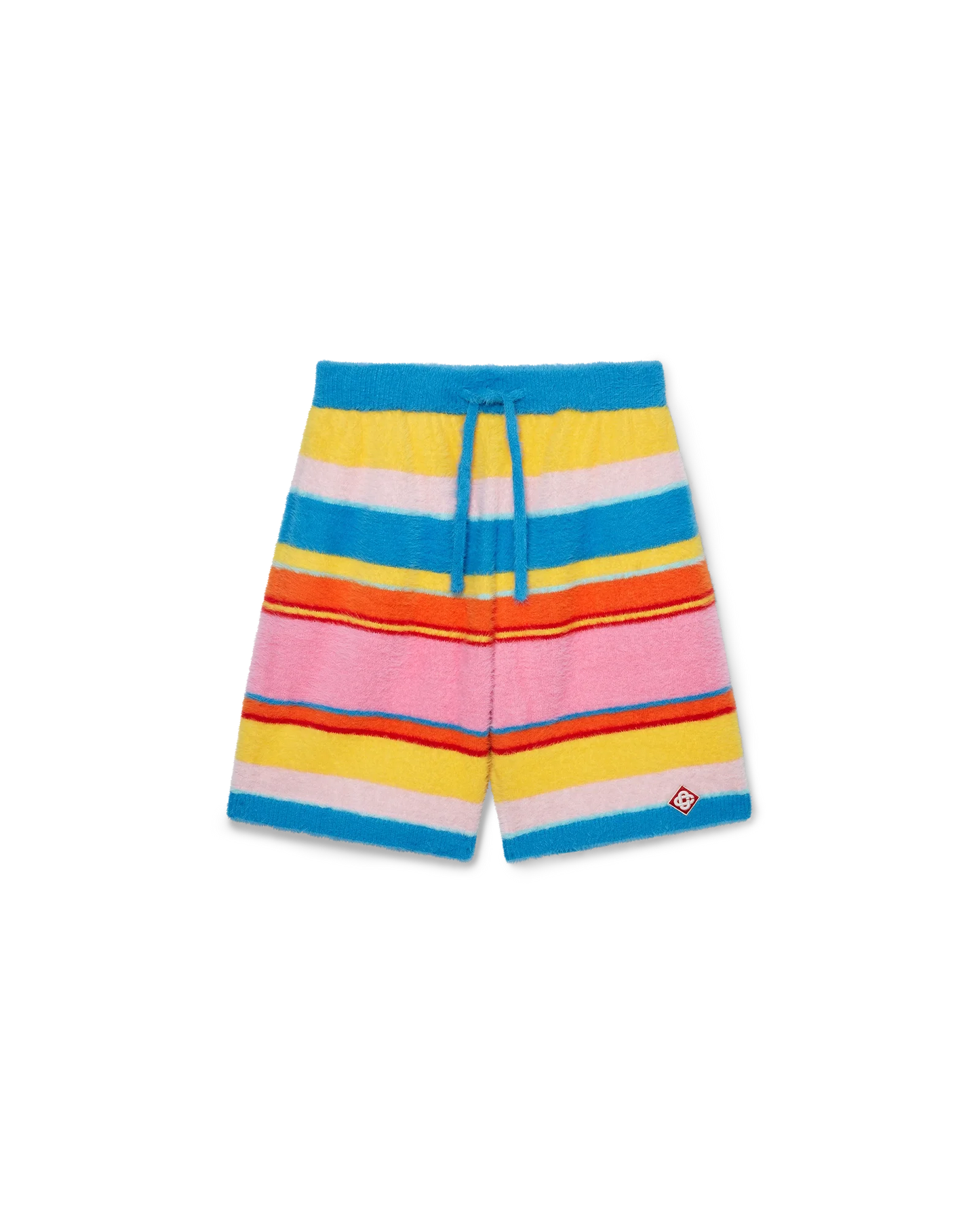 Fluffy Stripe Oversized Shorts