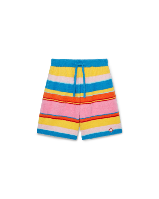 Fluffy Stripe Oversized Shorts