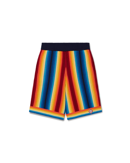 Gradient Stripe Towelling Shorts