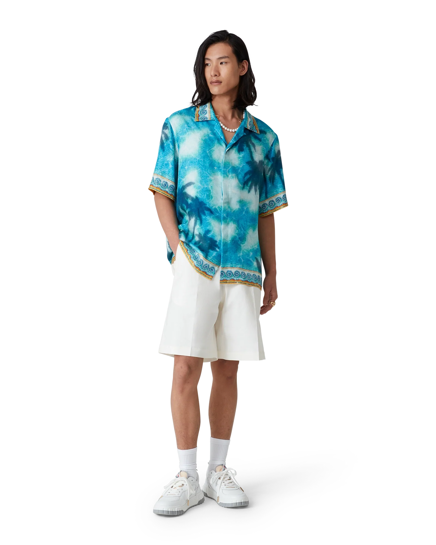 Linen Pleated Shorts