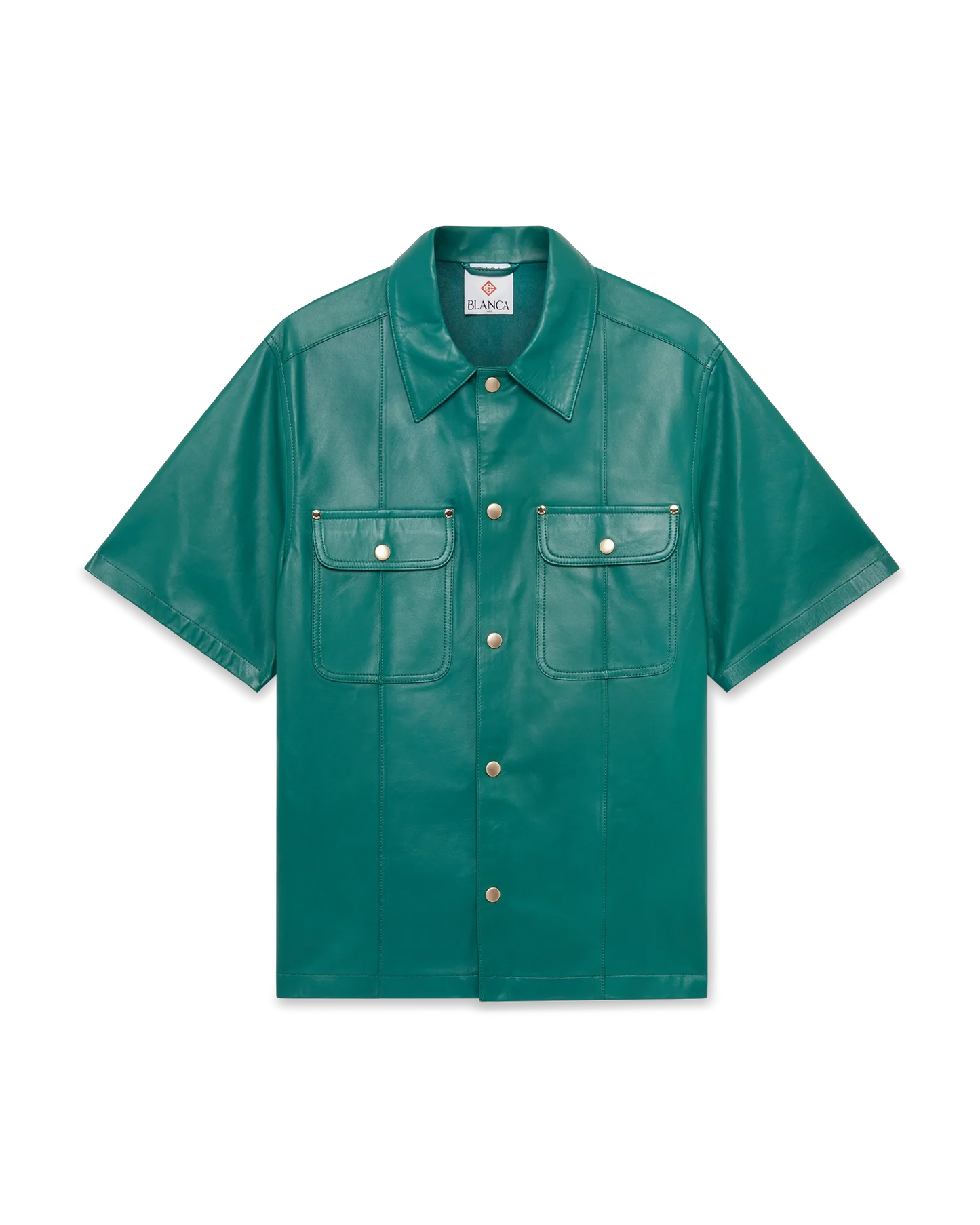Leather Short Sleeve Shirt