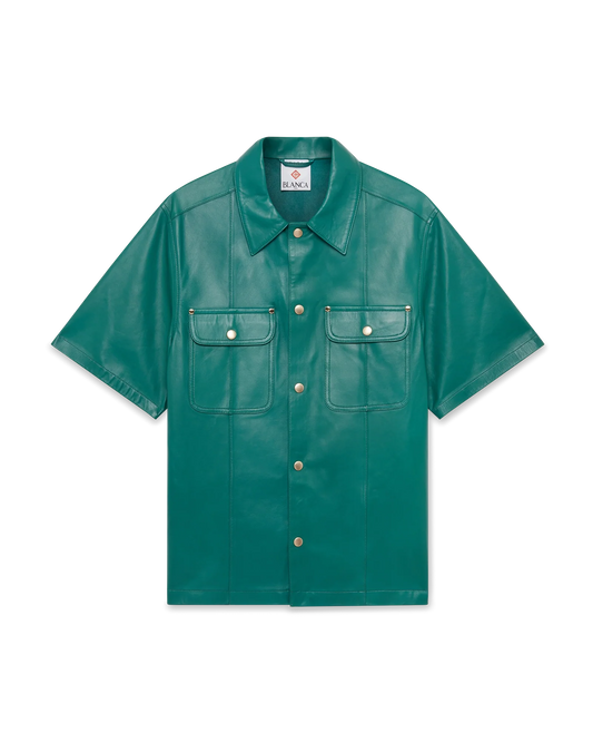 Leather Short Sleeve Shirt