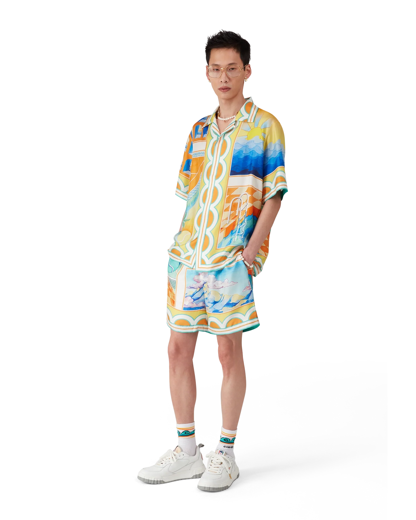 Surreal Pool Silk Shorts