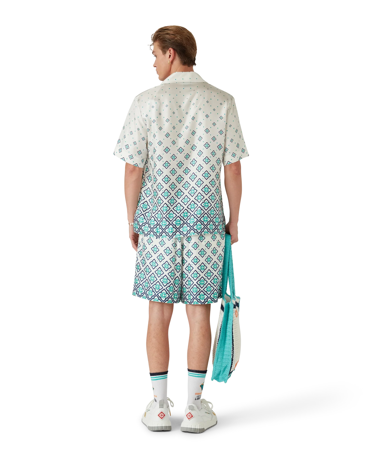 Gradient Monogram Silk Shorts