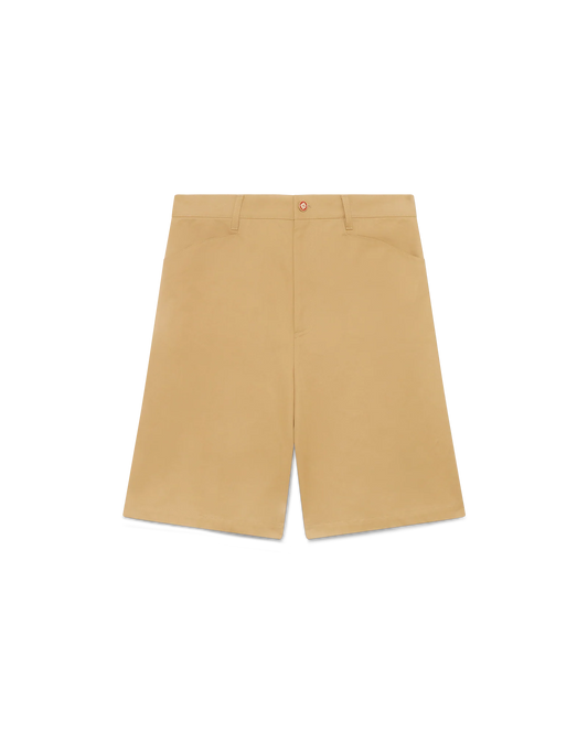 Cotton Pleated Shorts