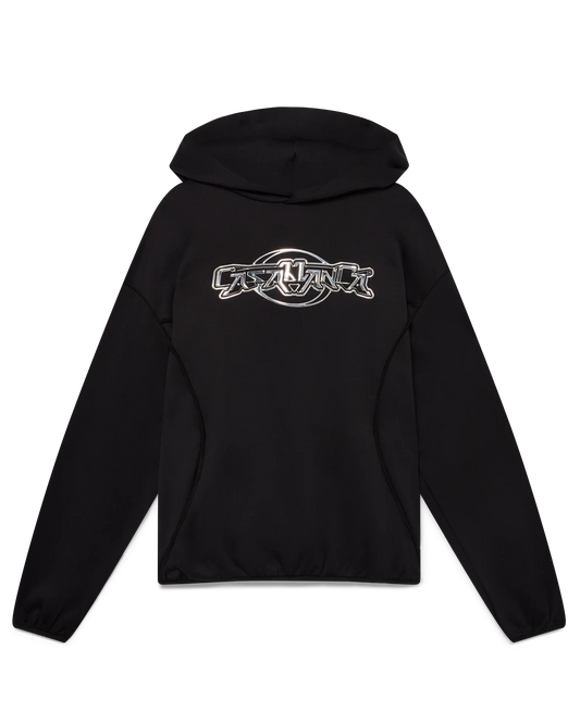 Oversized Panelled Hooded Sweatshirt