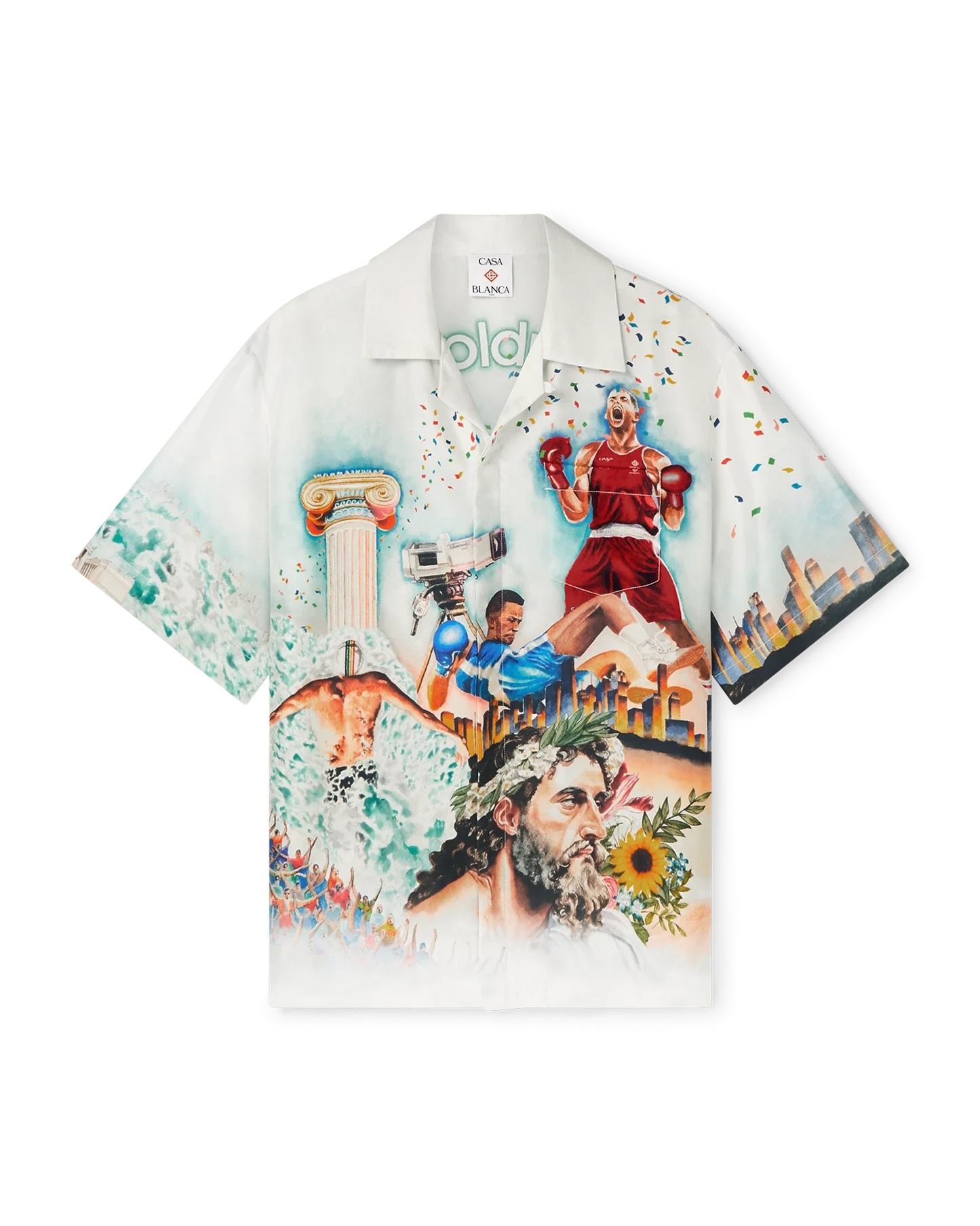 Celebration Du Sport Short Sleeve Silk Shirt