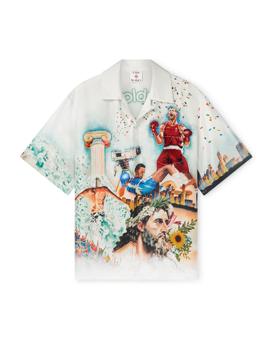 Celebration Du Sport Short Sleeve Silk Shirt