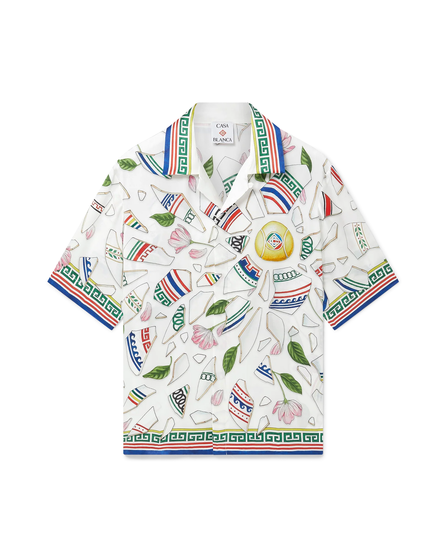 Le Vase Brise Short Sleeve Silk Shirt