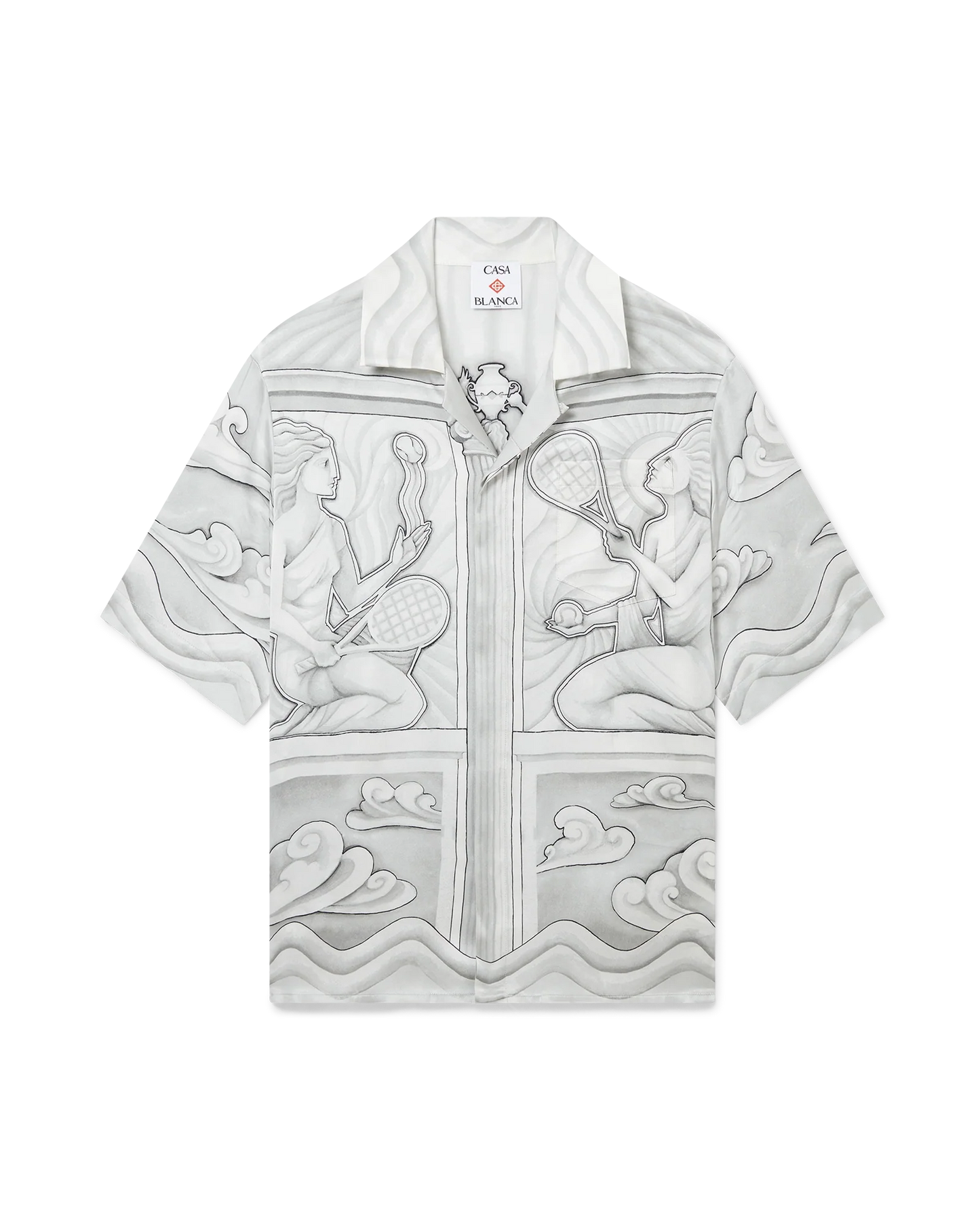 Sacred Stone Short Sleeve Silk Shirt