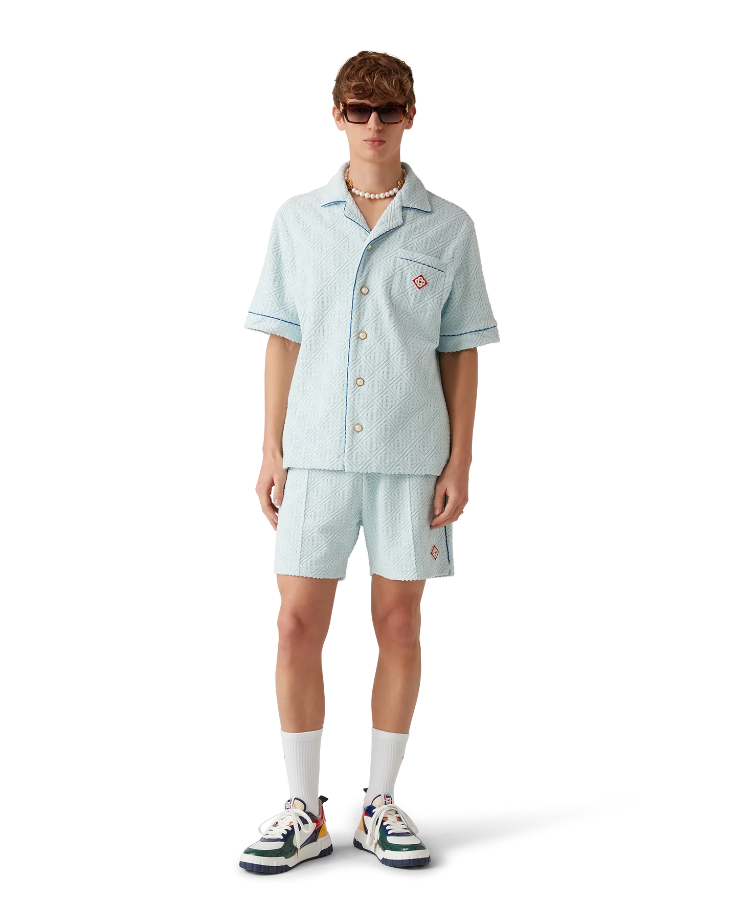 Monogram Towelling Short Sleeve Shirt