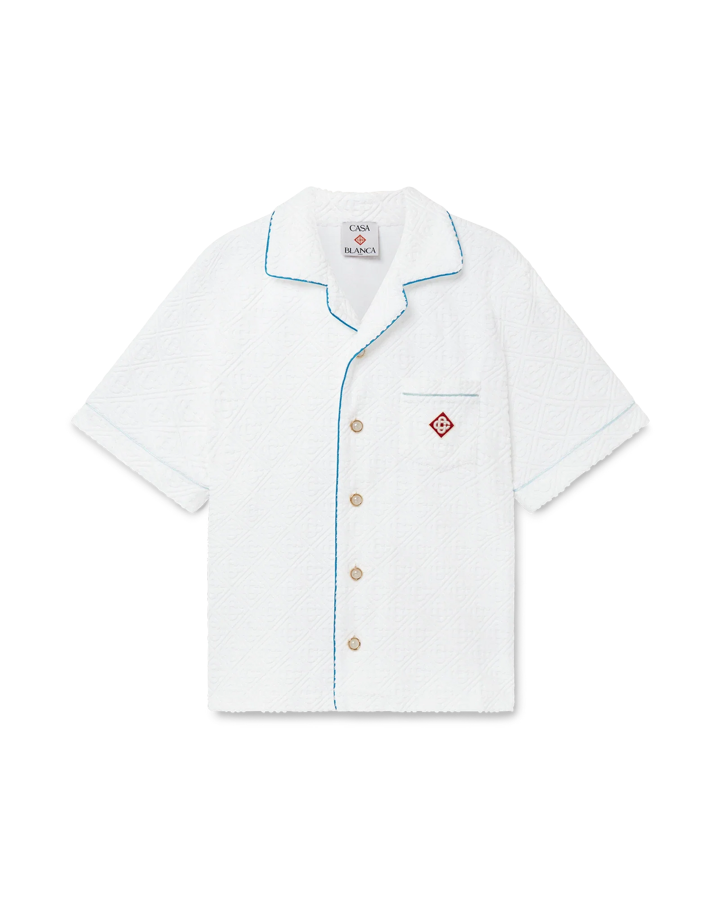 Monogram Short Sleeve Towelling Shirt