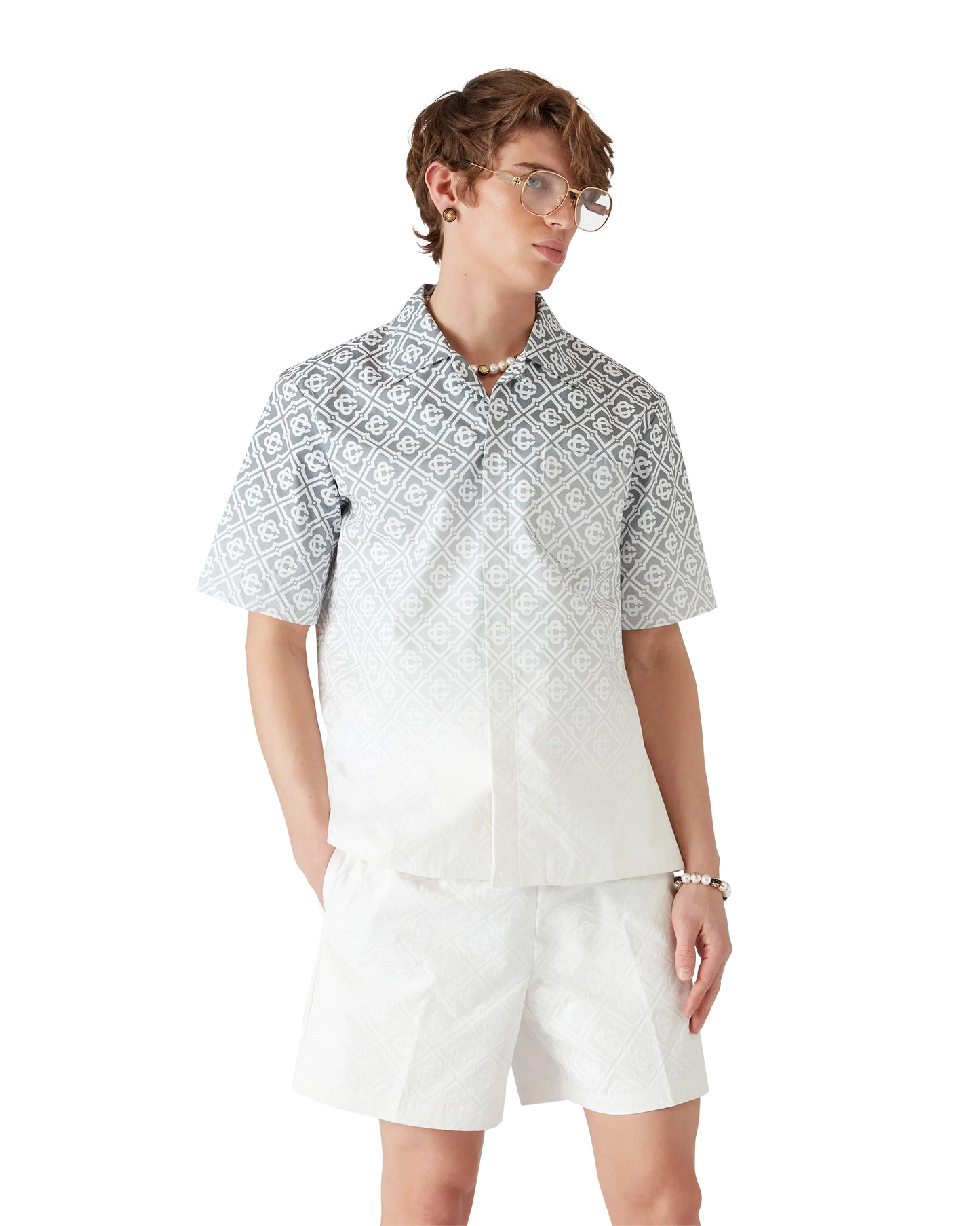 Monogram Gradient Short Sleeve Shirt
