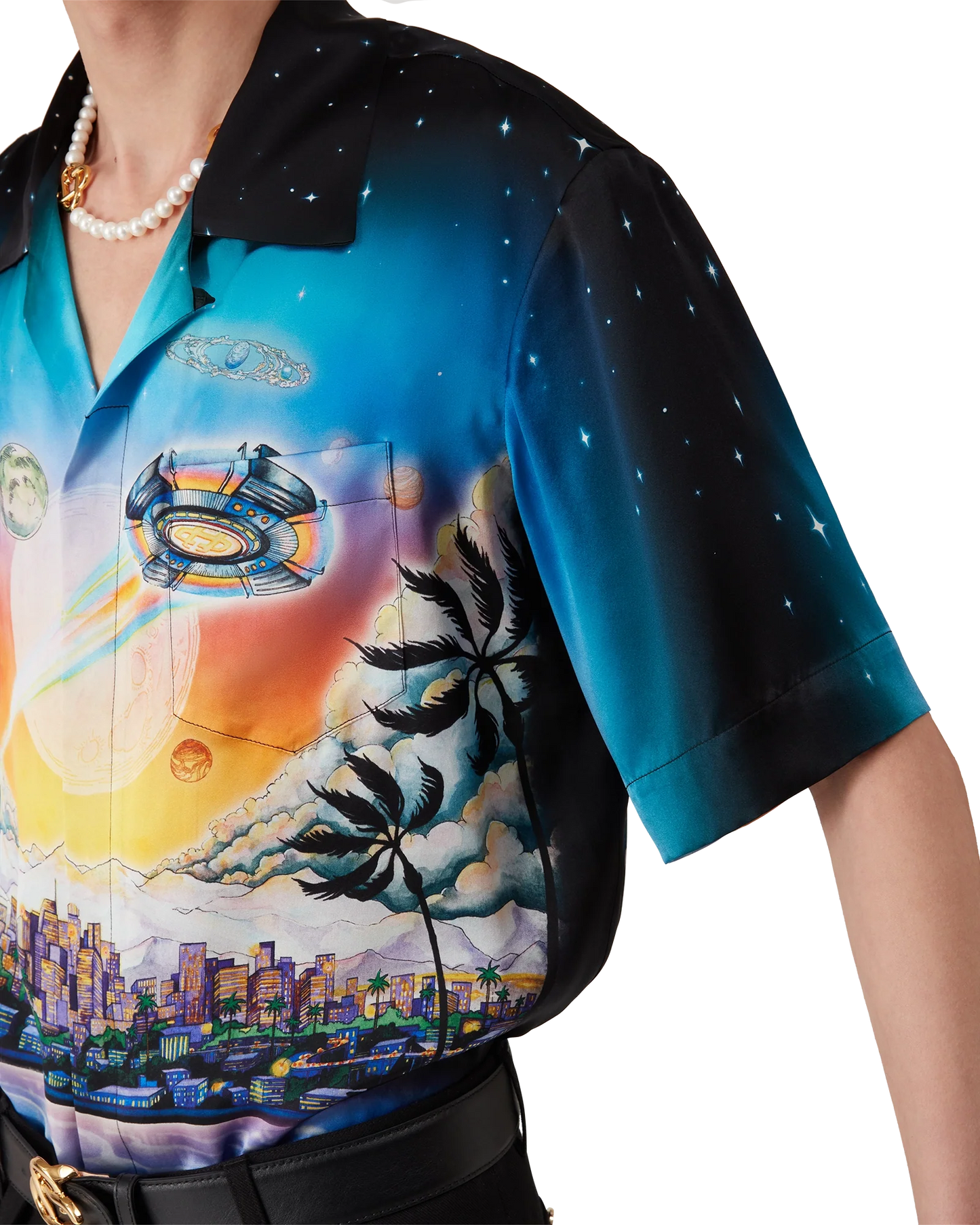 La Prémonition Short Sleeve Silk Shirt