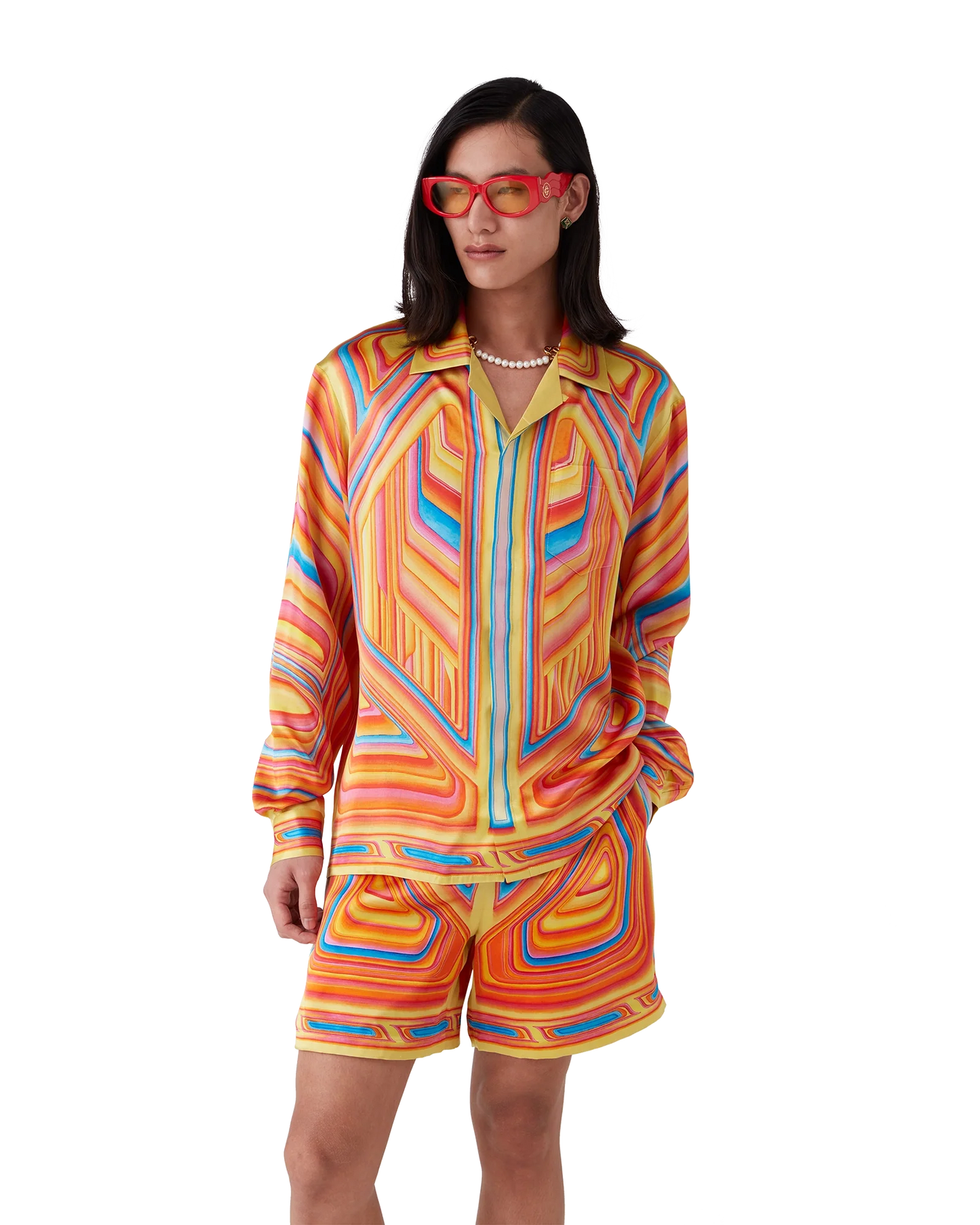Low Rider Long Sleeve Silk Shirt