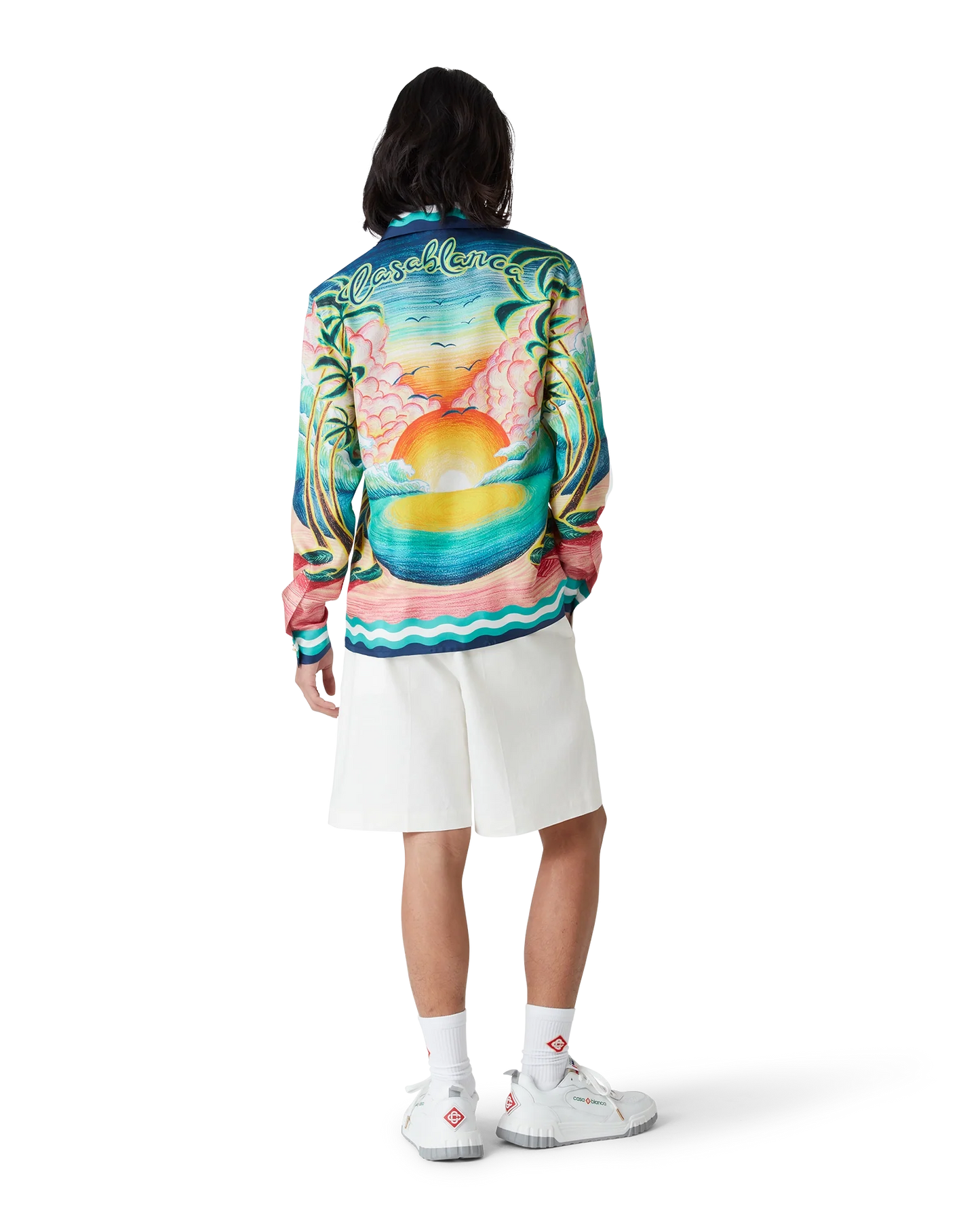 Danse De La Mer Long Sleeve Silk Shirt