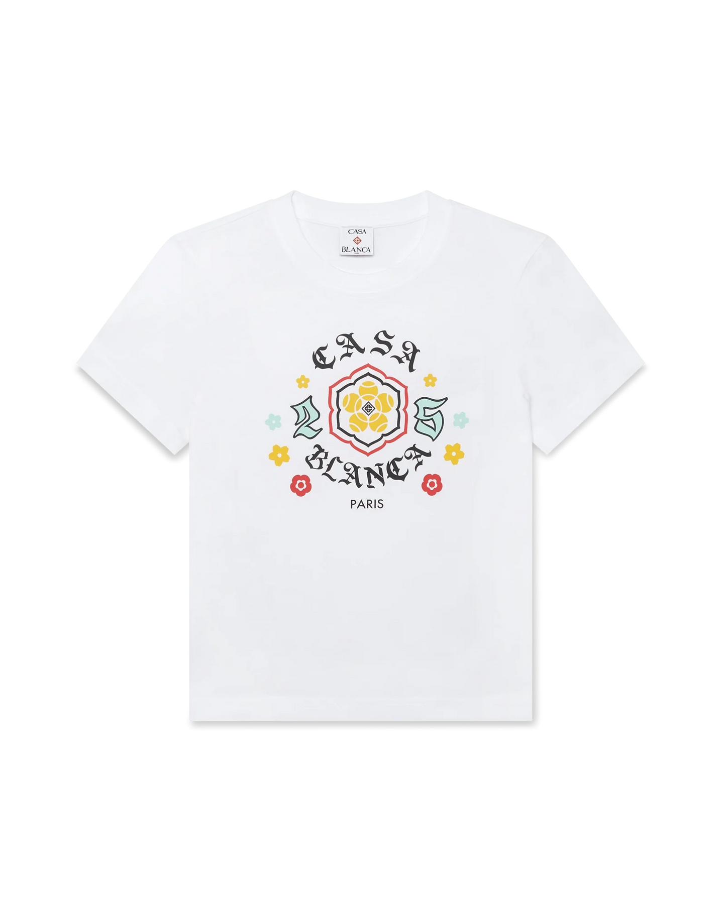 T-shirt à manches courtes ajusté avec emblème