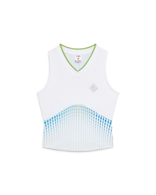 Tennis-Racerback-Oberteil mit Aufdruck