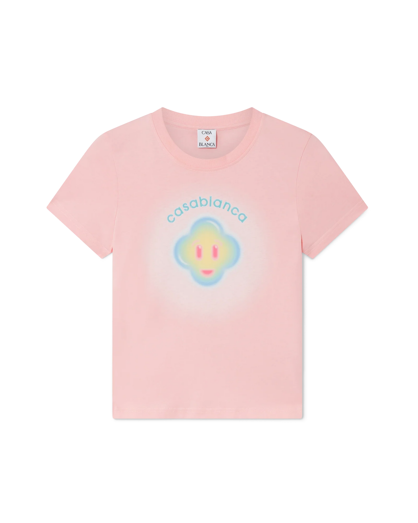 Airbrush Smiley Fitted Short Sleeve T-Shirt