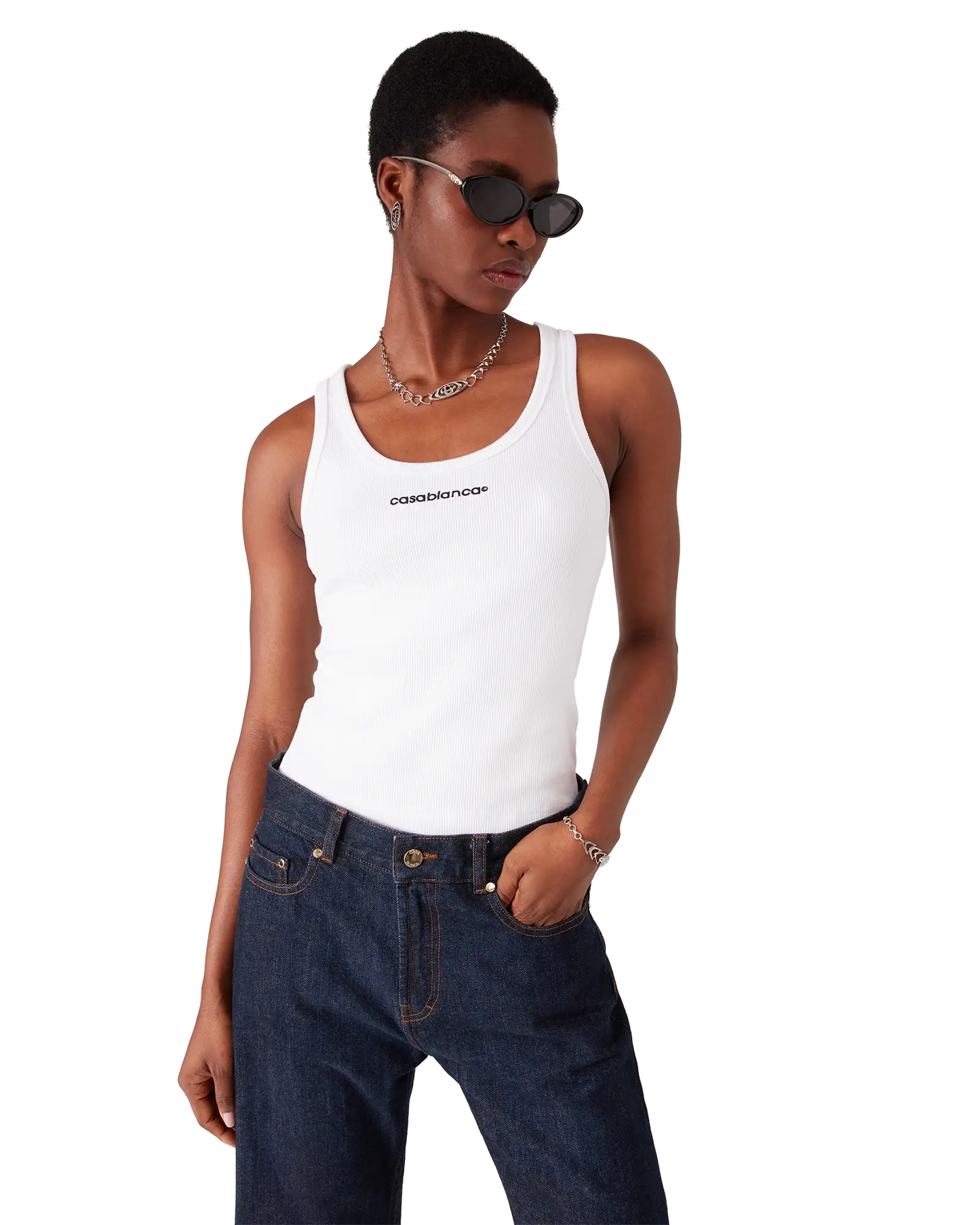 Geripptes Tanktop