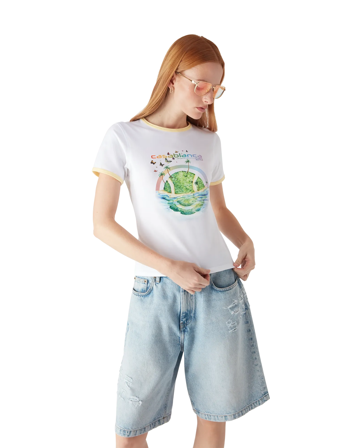Beyond Destiny Longline Ringer Short Sleeve Tee