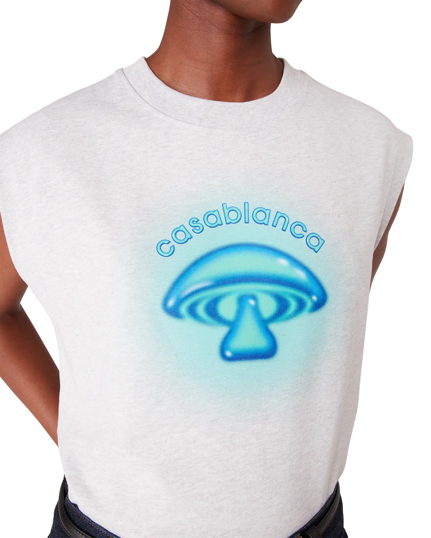Airbrush Pilz Ärmelloses T-Shirt