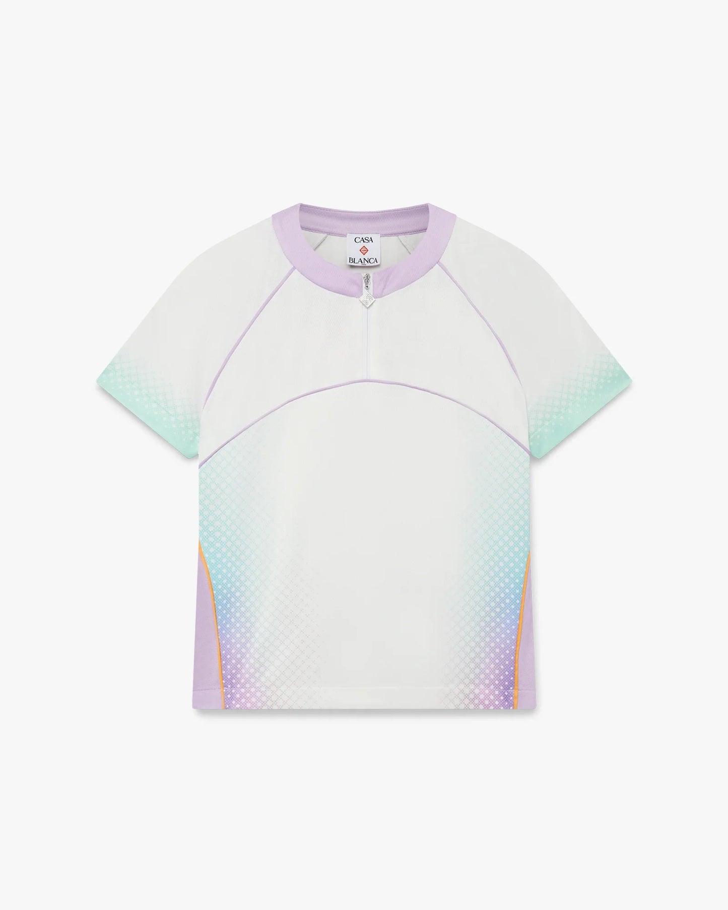 Glass Gradient Short Sleeve Football Mesh Shirt